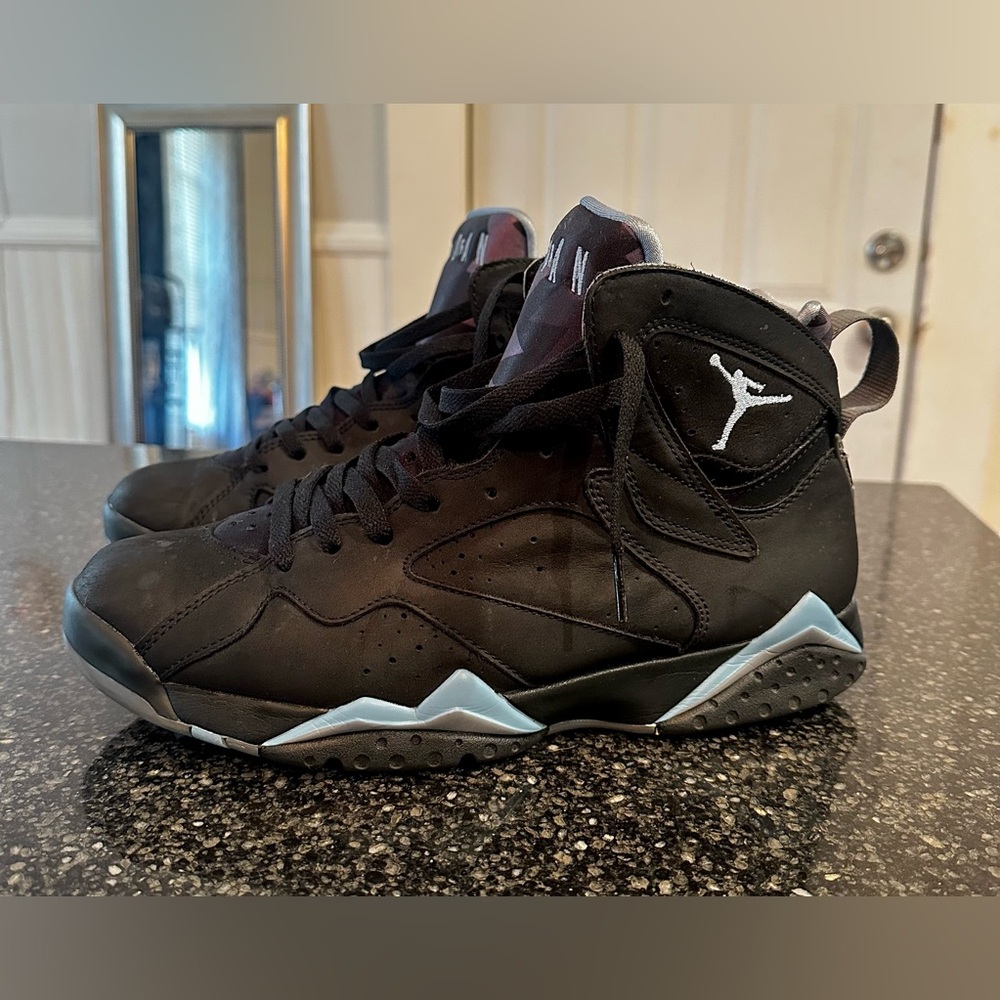 Nike Black and Baby blue High-Top Sneakers